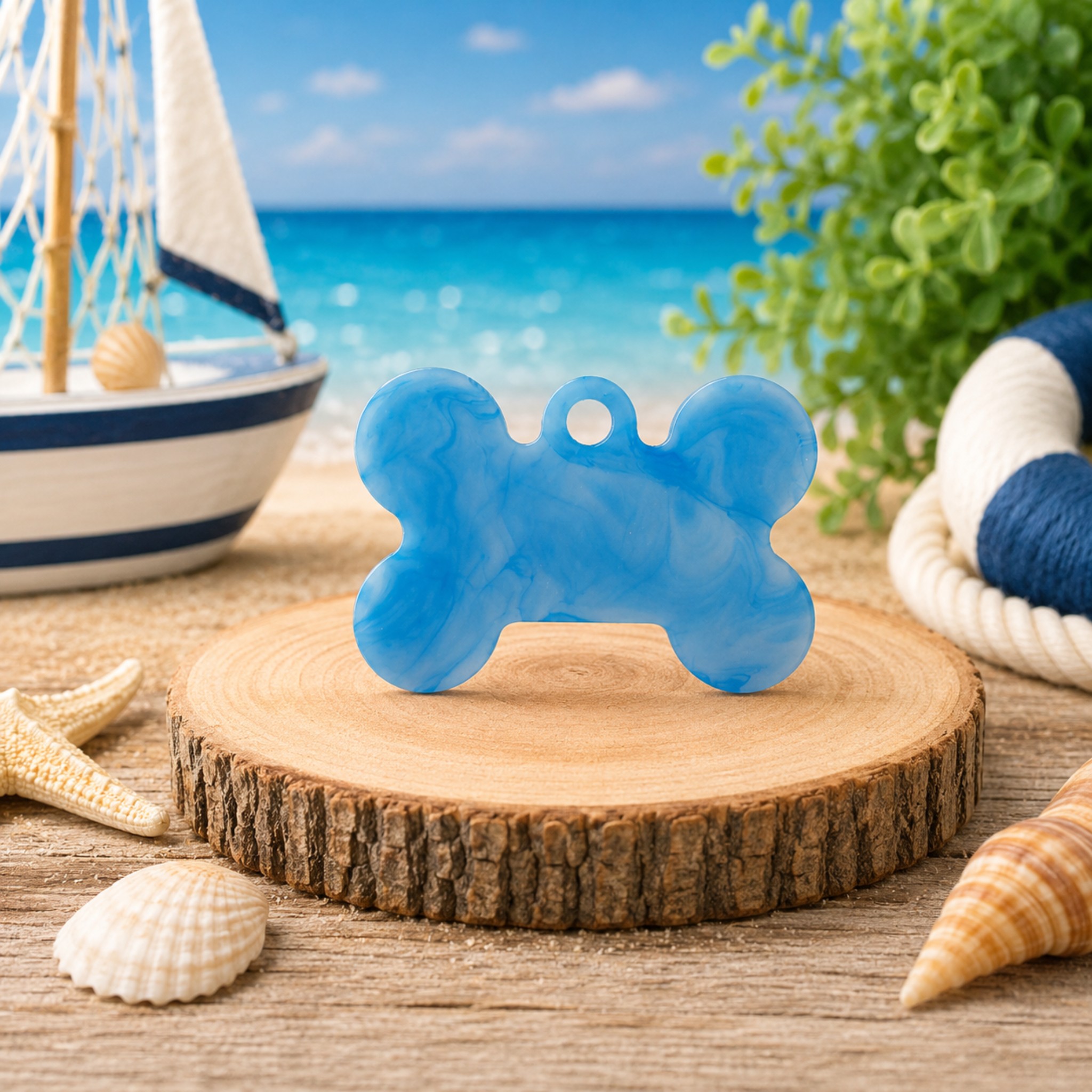 Medagliette Personalizzabili in Resina Glitter per Animali